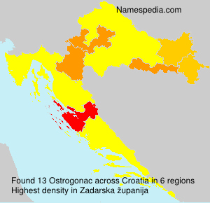 Surname Ostrogonac in Croatia Surname Ostrogonac in Croatia