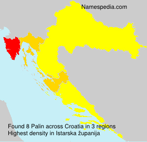 Surname Palin in Croatia Surname Palin in Croatia