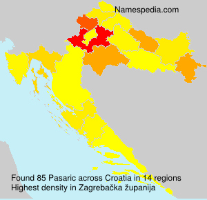 Surname Pasaric in Croatia Surname Pasaric in Croatia