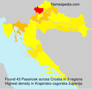 Surname Pasaricek in Croatia Surname Pasaricek in Croatia