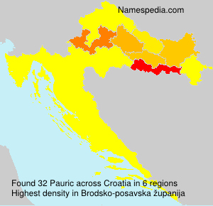 Surname Pauric in Croatia Surname Pauric in Croatia