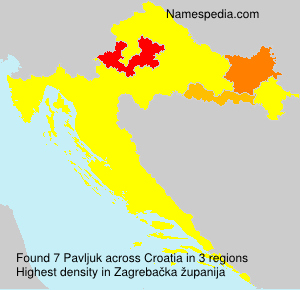 Surname Pavljuk in Croatia Surname Pavljuk in Croatia