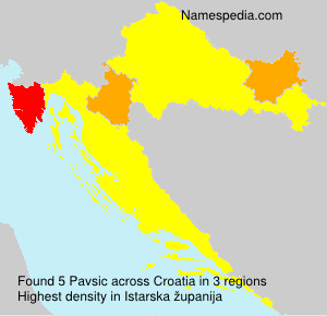 Surname Pavsic in Croatia Surname Pavsic in Croatia