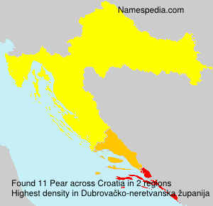 Surname Pear in Croatia Surname Pear in Croatia