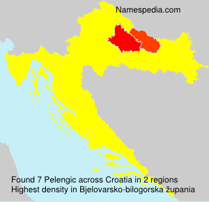Surname Pelengic in Croatia Surname Pelengic in Croatia
