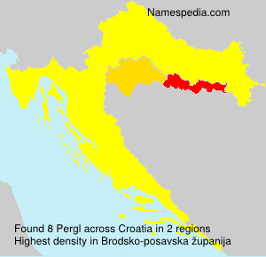 Surname Pergl in Croatia Surname Pergl in Croatia