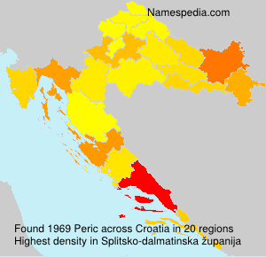 Surname Peric in Croatia Surname Peric in Croatia