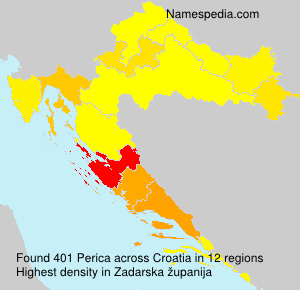 Surname Perica in Croatia