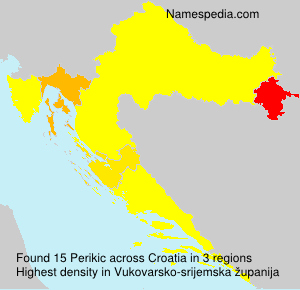 Surname Perikic in Croatia Surname Perikic in Croatia
