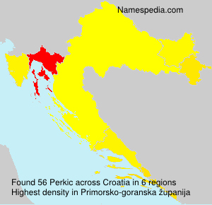 Surname Perkic in Croatia Surname Perkic in Croatia