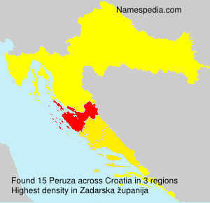 Surname Peruza in Croatia Surname Peruza in Croatia