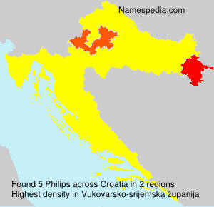 Surname Philips in Croatia Surname Philips in Croatia
