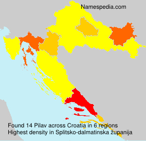 Surname Pilav in Croatia Surname Pilav in Croatia