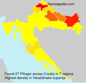 Surname Pilinger in Croatia Surname Pilinger in Croatia