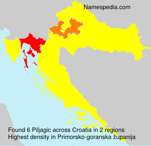 Surname Piljagic in Croatia Surname Piljagic in Croatia