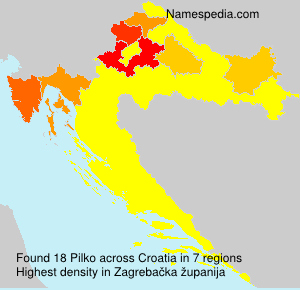 Surname Pilko in Croatia Surname Pilko in Croatia