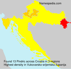 Surname Pindric in Croatia Surname Pindric in Croatia
