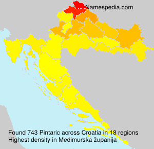 Surname Pintaric in Croatia Surname Pintaric in Croatia