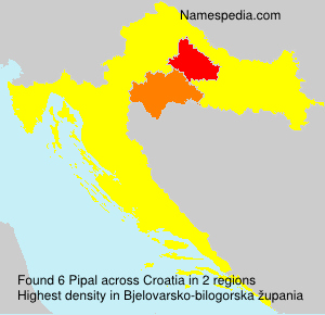 Surname Pipal in Croatia Surname Pipal in Croatia