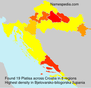 Surname Platisa in Croatia Surname Platisa in Croatia