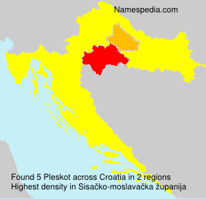Surname Pleskot in Croatia Surname Pleskot in Croatia