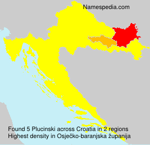 Surname Plucinski in Croatia Surname Plucinski in Croatia