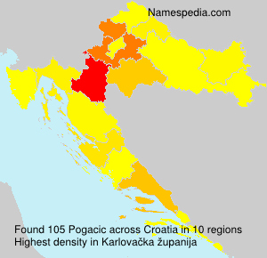 Surname Pogacic in Croatia Surname Pogacic in Croatia