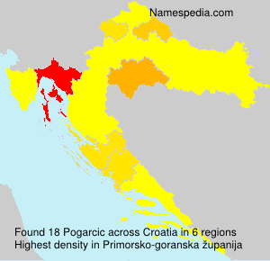 Surname Pogarcic in Croatia Surname Pogarcic in Croatia