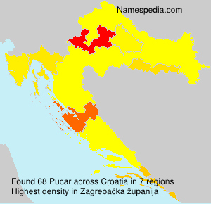 Surname Pucar in Croatia Surname Pucar in Croatia