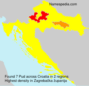 Surname Pud in Croatia Surname Pud in Croatia