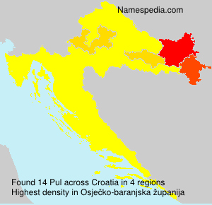 Surname Pul in Croatia Surname Pul in Croatia