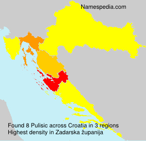 Surname Pulisic in Croatia Surname Pulisic in Croatia