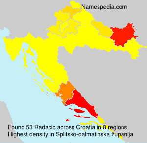 Surname Radacic in Croatia Surname Radacic in Croatia