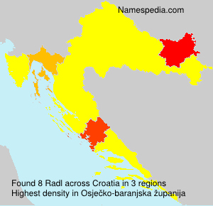 Surname Radl in Croatia Surname Radl in Croatia