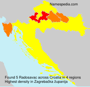 Surname Radosavac in Croatia Surname Radosavac in Croatia