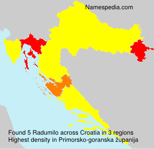 Surname Radumilo in Croatia Surname Radumilo in Croatia