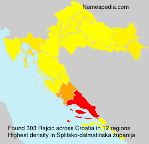Surname Rajcic in Croatia Surname Rajcic in Croatia