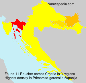 Surname Raucher in Croatia Surname Raucher in Croatia