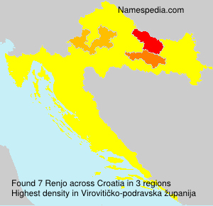 Surname Renjo in Croatia Surname Renjo in Croatia