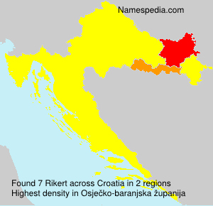 Surname Rikert in Croatia Surname Rikert in Croatia