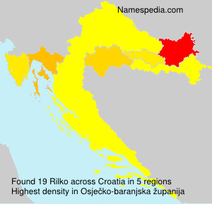 Surname Rilko in Croatia Surname Rilko in Croatia