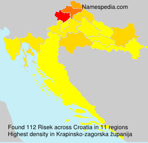 Surname Risek in Croatia Surname Risek in Croatia