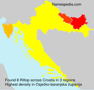 Surname Ritlop in Croatia Surname Ritlop in Croatia