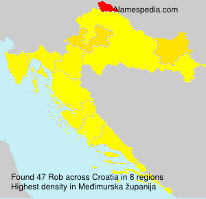 Surname Rob in Croatia Surname Rob in Croatia