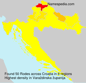 Surname Rodes in Croatia Surname Rodes in Croatia