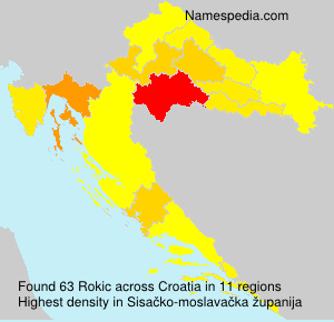 Surname Rokic in Croatia Surname Rokic in Croatia