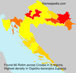 Surname Rotim in Croatia Surname Rotim in Croatia