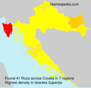 Surname Roza in Croatia Surname Roza in Croatia