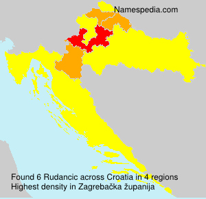 Surname Rudancic in Croatia Surname Rudancic in Croatia