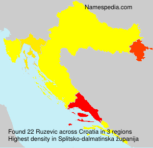 Surname Ruzevic in Croatia Surname Ruzevic in Croatia